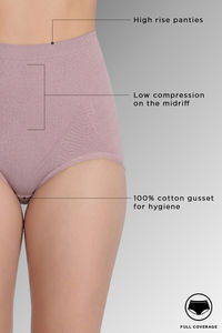 Zivame High Rise Full Coverage Tummy Tucker Hipster Panty - Black Beauty — thumbnail 5